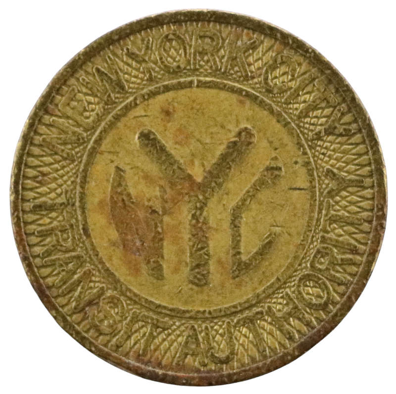 1980 United States, New York City Transit Token, 1 Fare