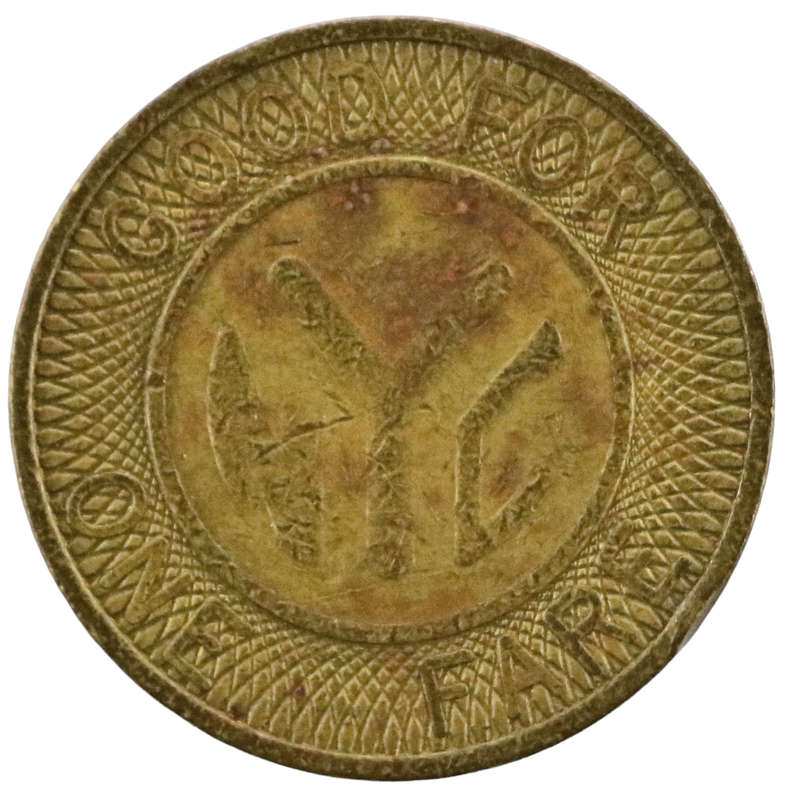 1980 United States, New York City Transit Token, 1 Fare