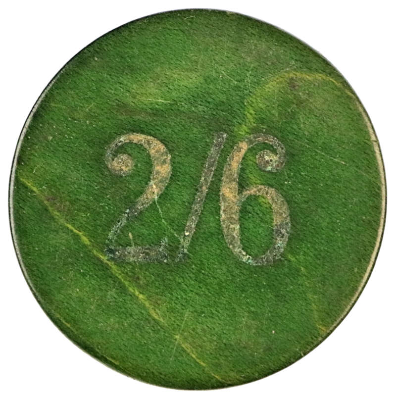 Unknown 2/6 Token/Gambling chip 35mm 1,8g wood