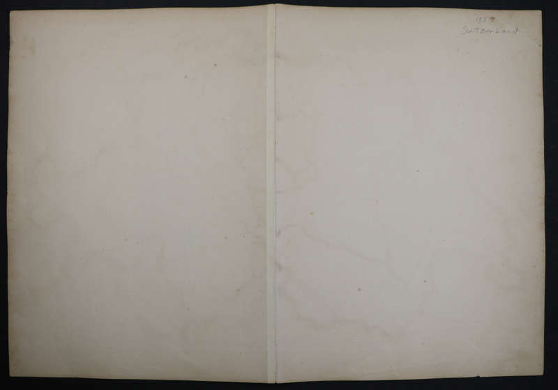 1859 Switzerland Map by W. Hughes- Has a tear in the bottom middle