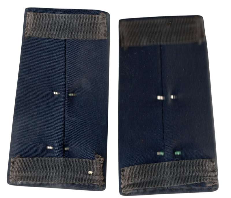 1980s South Africa Traffic Service  First Lieutenant Epaulettes with metal rank pins (115 × 63 mm)