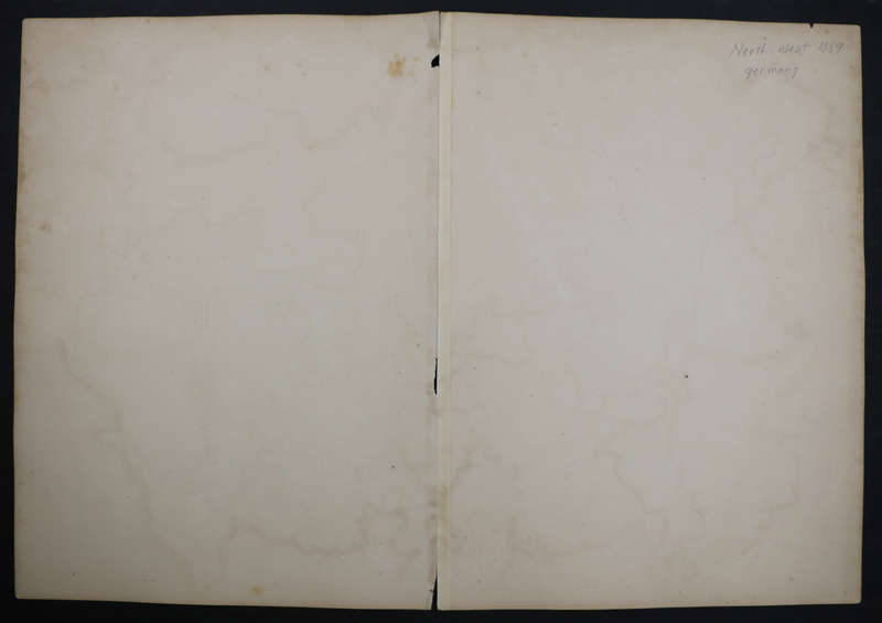 1859 North West Germany Map by Edward Weller- Has a tear in the bottom and top middle