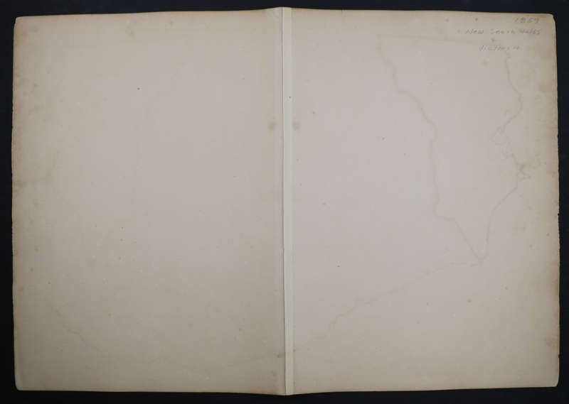 1859 New South Wales And Victoria Map by J. Bartholomew- Has a slight tear in the top middle