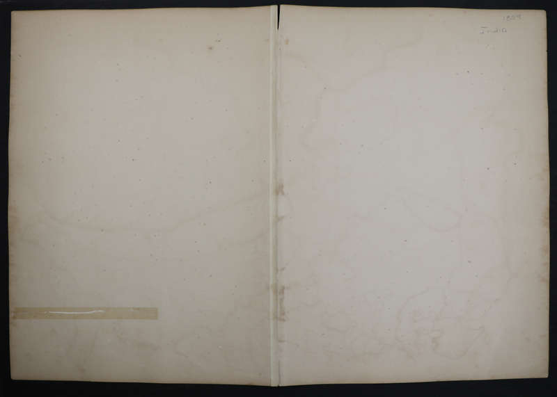 1859 India 2 Map Pair by J. and C. Walker- Both have slight tears in the middle
