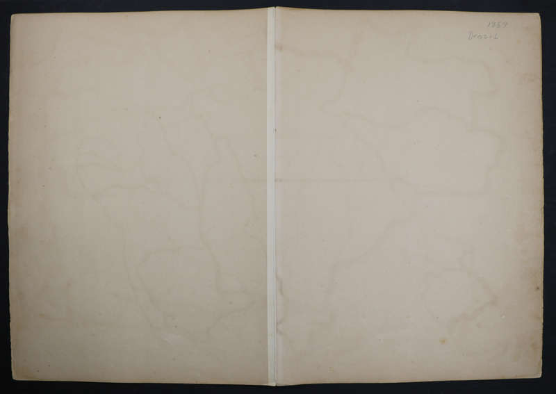 1859 Brazil Map by J. W. Lowry- Has slight tears on the edges