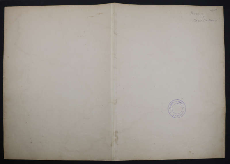 1859 Prussia And Mecklenburg Map by Edward Weller