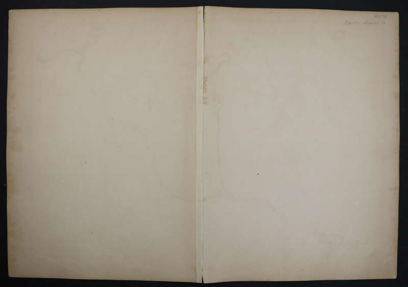 1859 North America Map by J. W. Lowry- Has a tear in the top and bottom middle