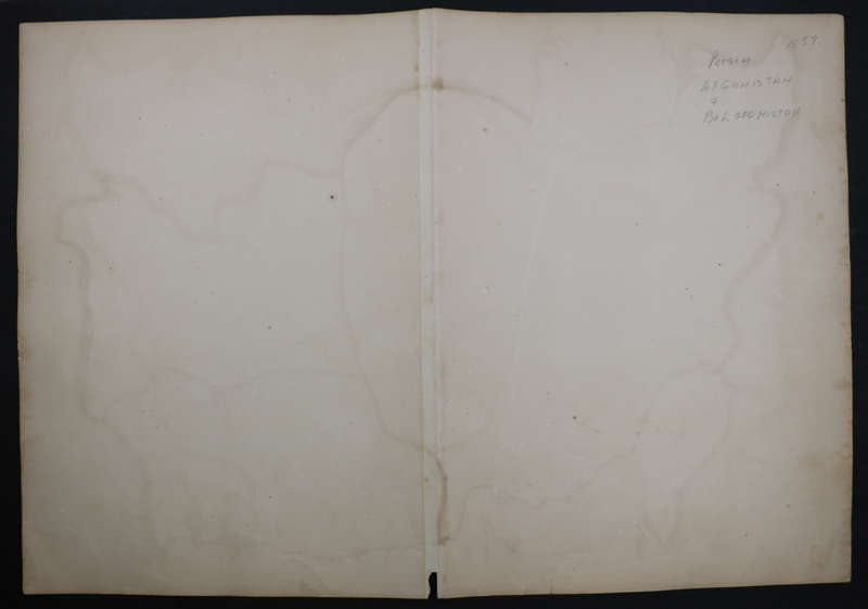 1859 Persia, Afghanistan And Beloochistan Map by Edward Weller- Has a slight tear in the bottom midd