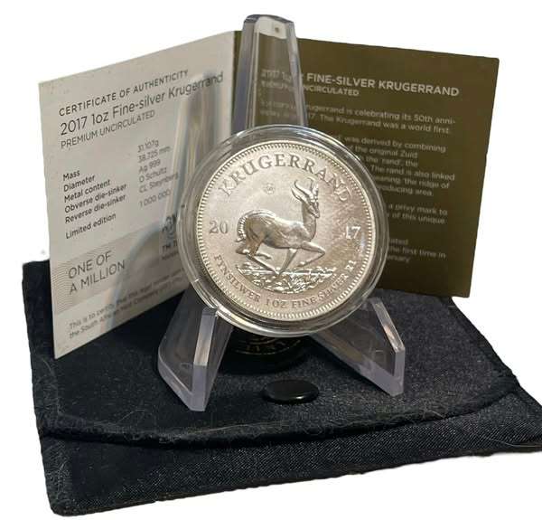 2017 South Africa 1 oz Silver Krugerrand