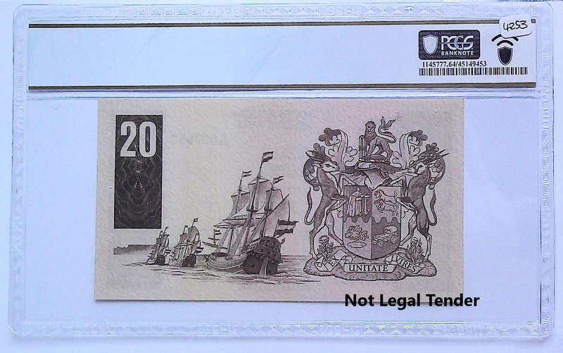 1979 Type 3 Fourth Issue TW De Jongh R20 Low Serial "000652" Graded Choice UNC 64 PPQ by PCGS