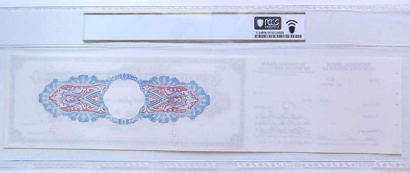 Scarce 1914-25 South AFrica Specimen National Bank of South Africa Sola Exchange 3 Pounds PCGS AU 55