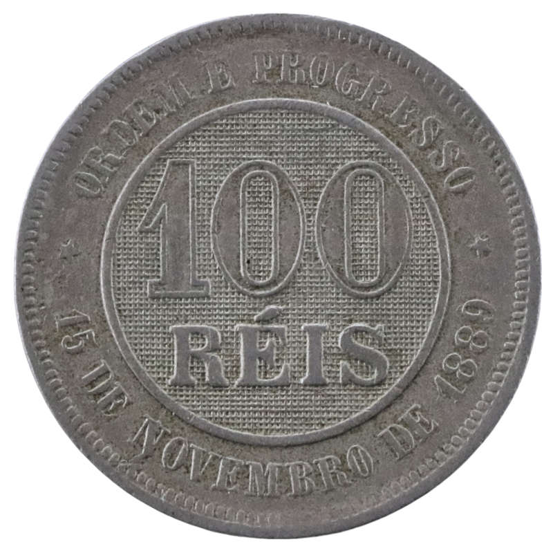 1889 Brazil 100 Reis KM#492