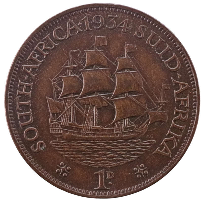 1934 South Africa 1 Penny