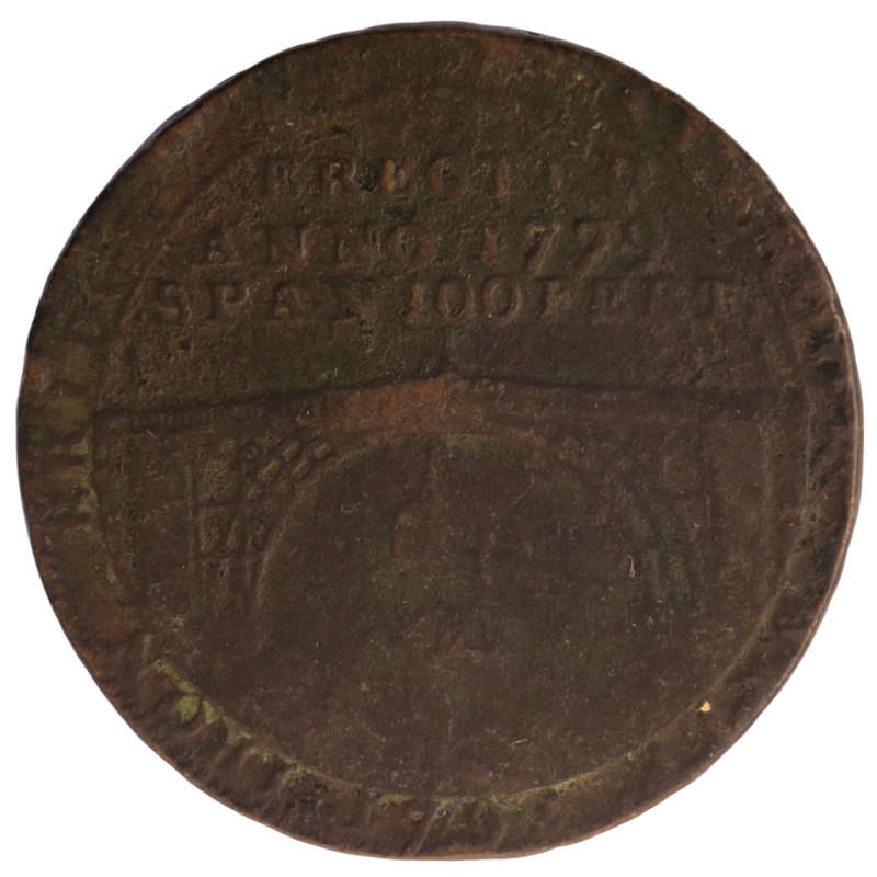 1789 United Kingdom Shropshire  Coalbrook Dale "Iron Bridge" Halfpenny Conder Token DH#14