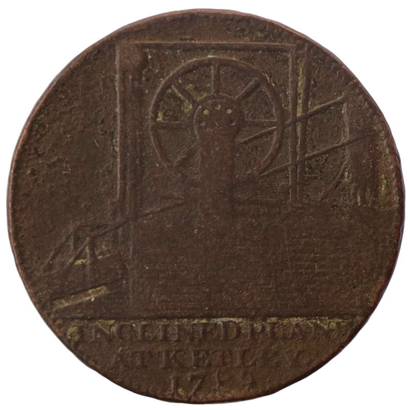 1789 United Kingdom Shropshire  Coalbrook Dale "Iron Bridge" Halfpenny Conder Token DH#14