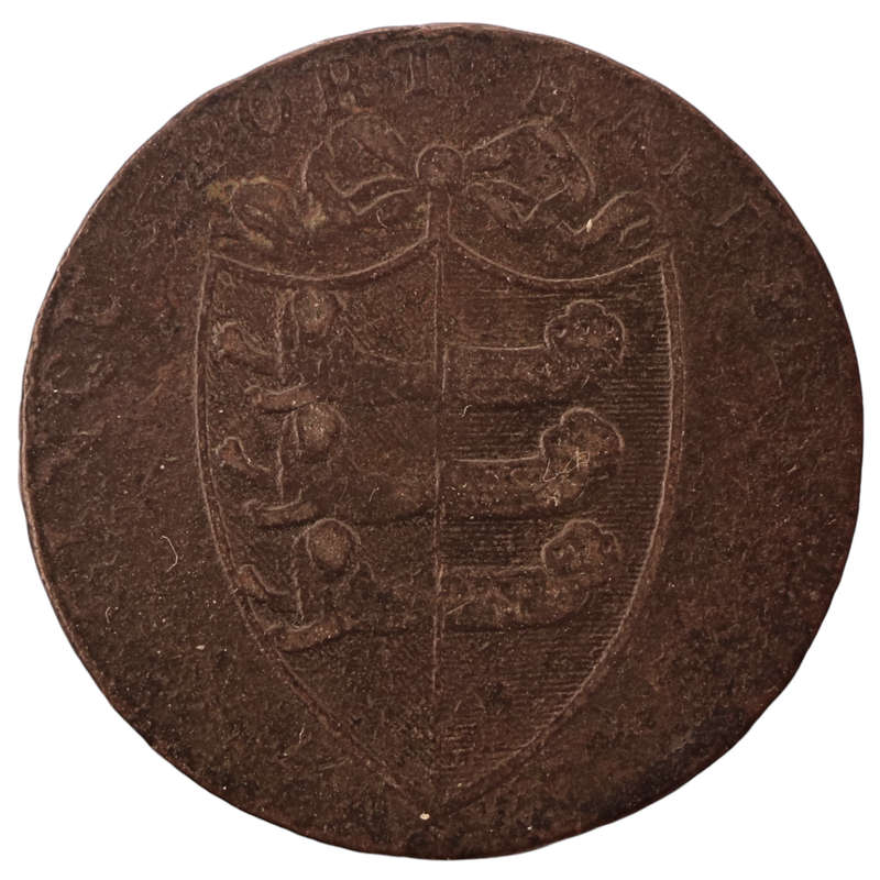 1794 United Kingdom Conder Faversham Half Penny Token Kent - Feversham / J. Crow
