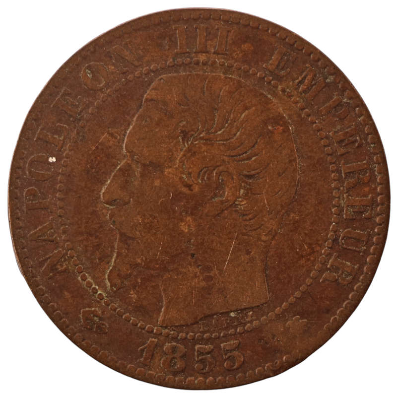 1855-BB France 10 Centimes KM#771