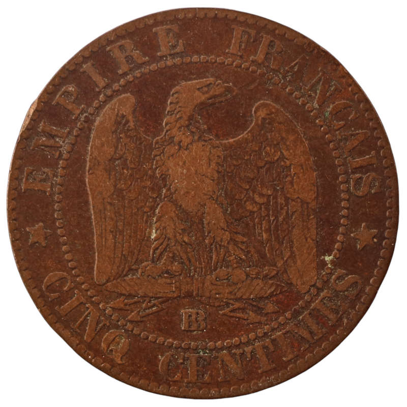 1855-BB France 10 Centimes KM#771