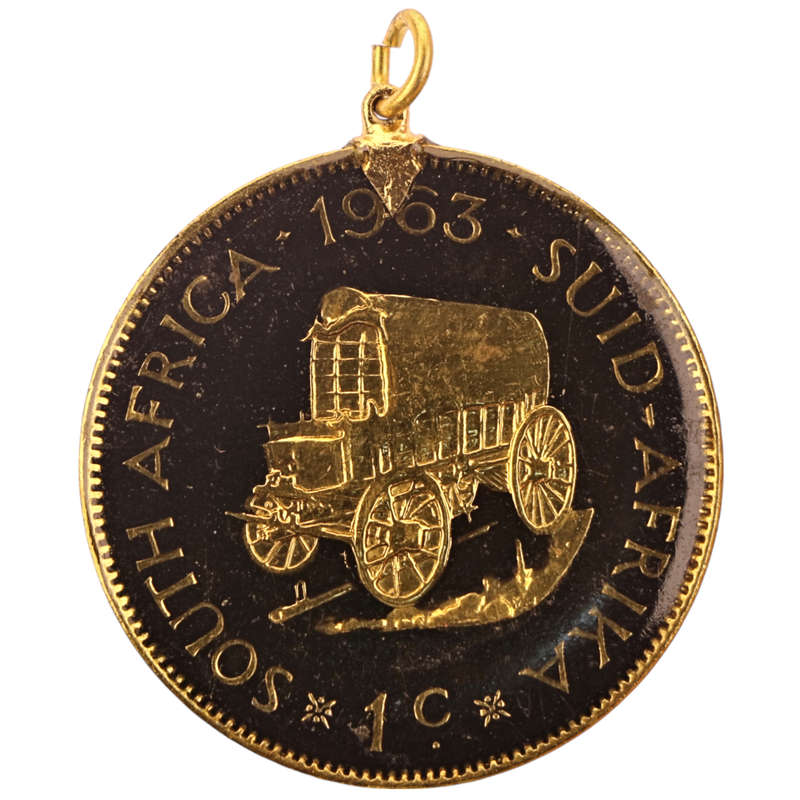 1963 South Africa 1 Cent Enameled