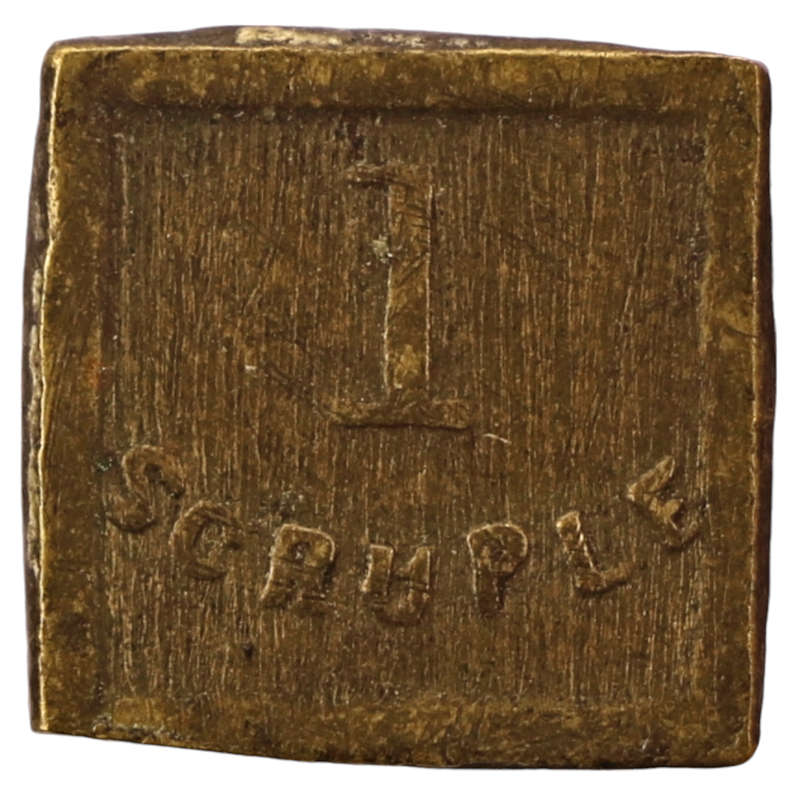 1840's to 1940's Apothecary weight for 1 scruple
