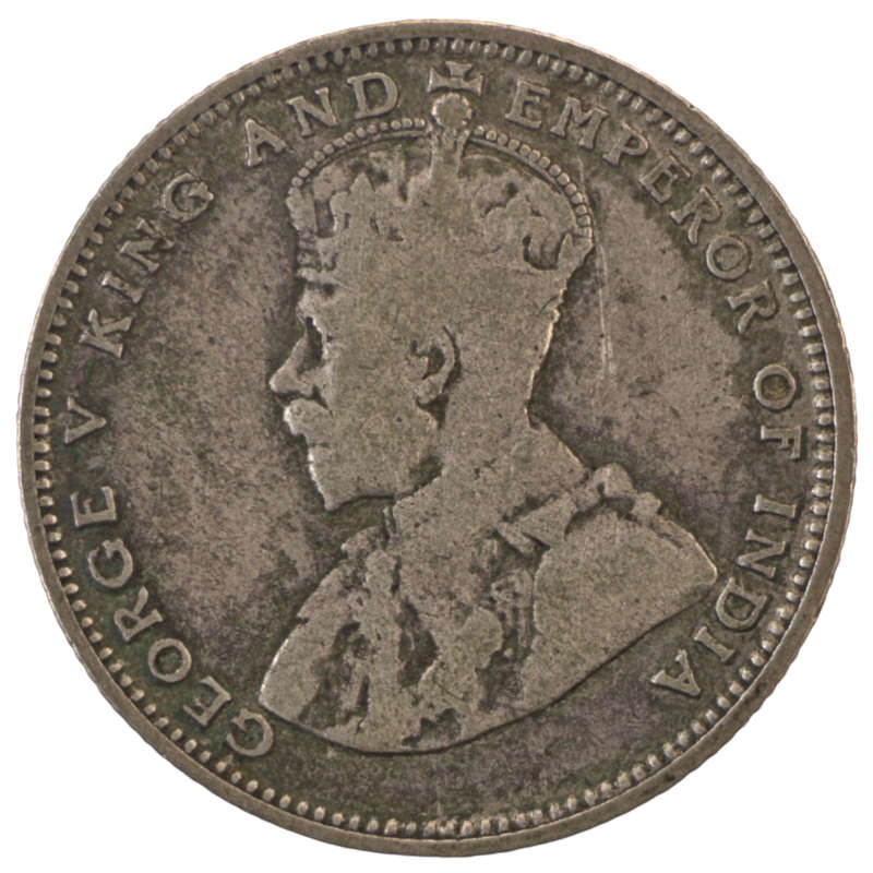 1927 Straits Settlements (British Malaysia) .600 Silver 20 Cent KM#30b