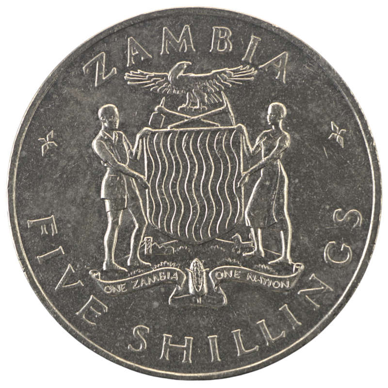 1965 Zambia 5 Shilling 10k Minted KM#4