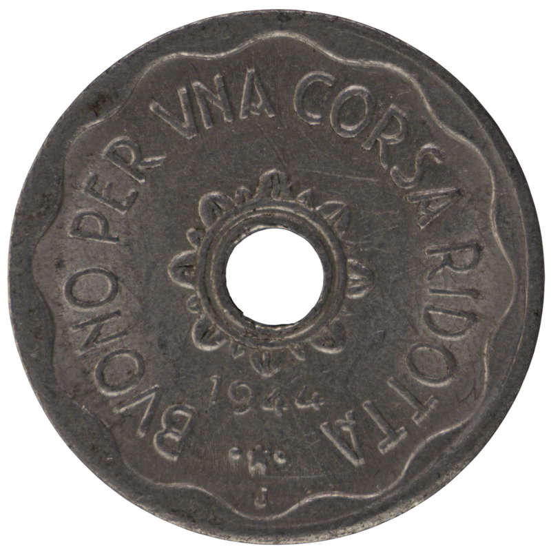 1944 Italy Azienda Tranviaria Milano Aluminium Transportation Token
