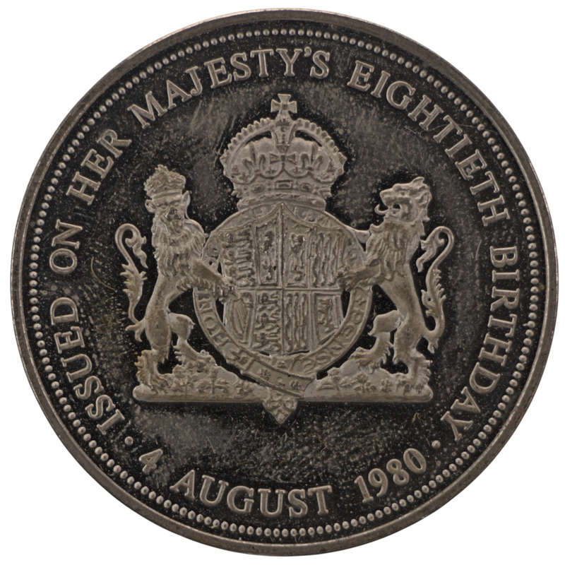 1980 South African Historical Mint Commemorative Queen Elizabeth the Queen Mother 80th Birthday Proo