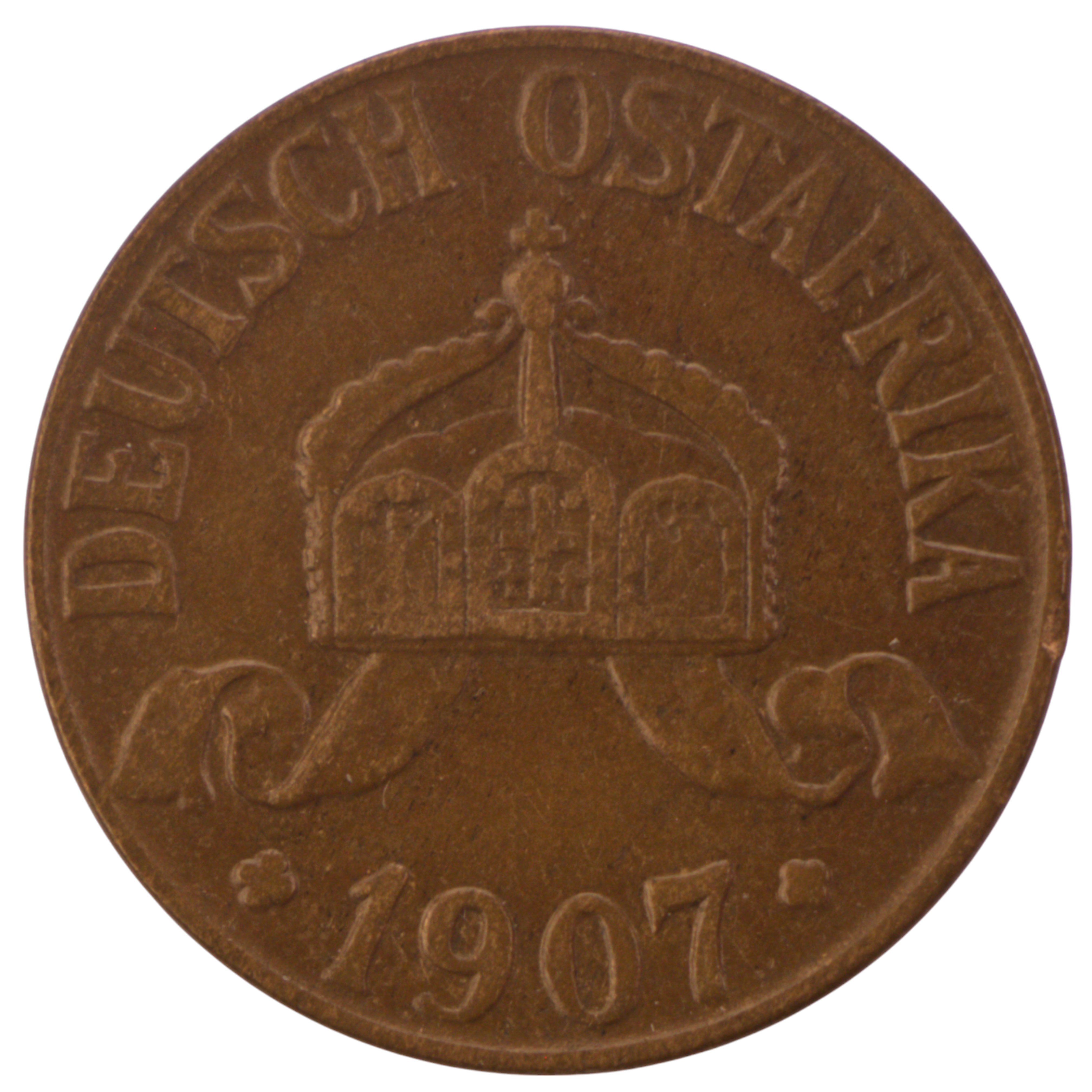 1907-J German East Africa 1 Heller KM#7