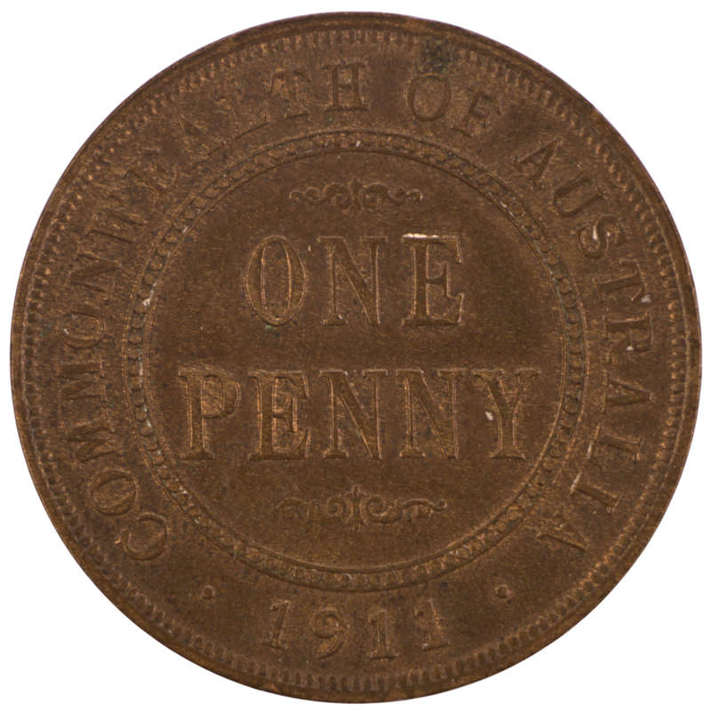 1911 Australia 1 Penny KM#23
