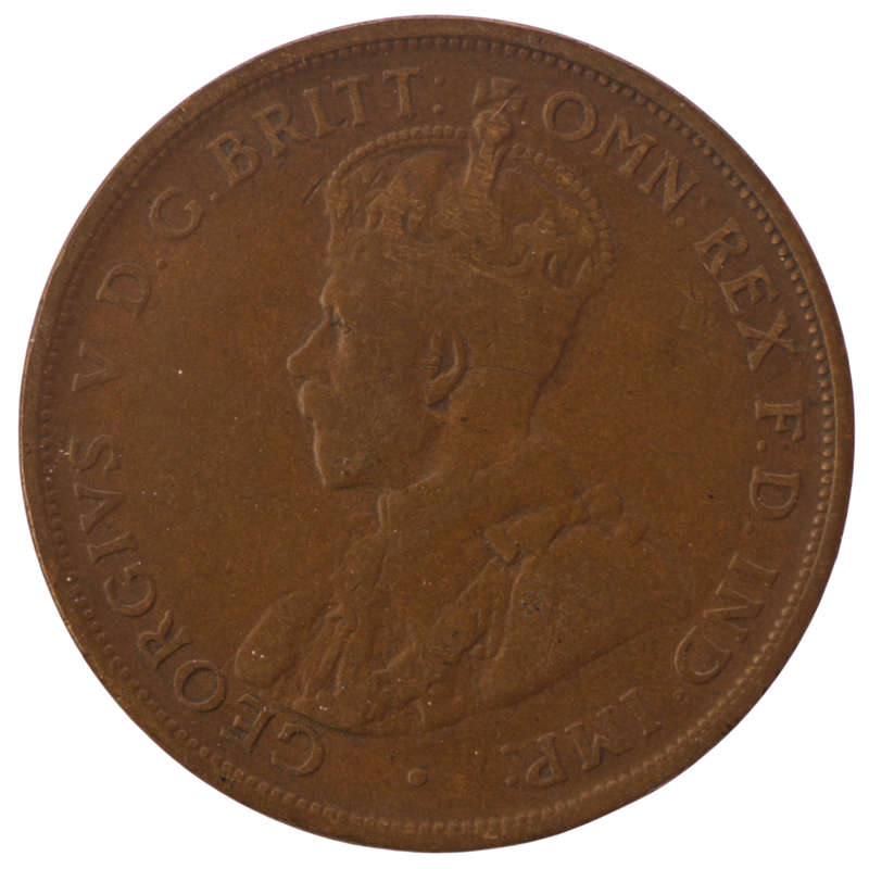 1919 Australia Bronze 1 Penny KM#23
