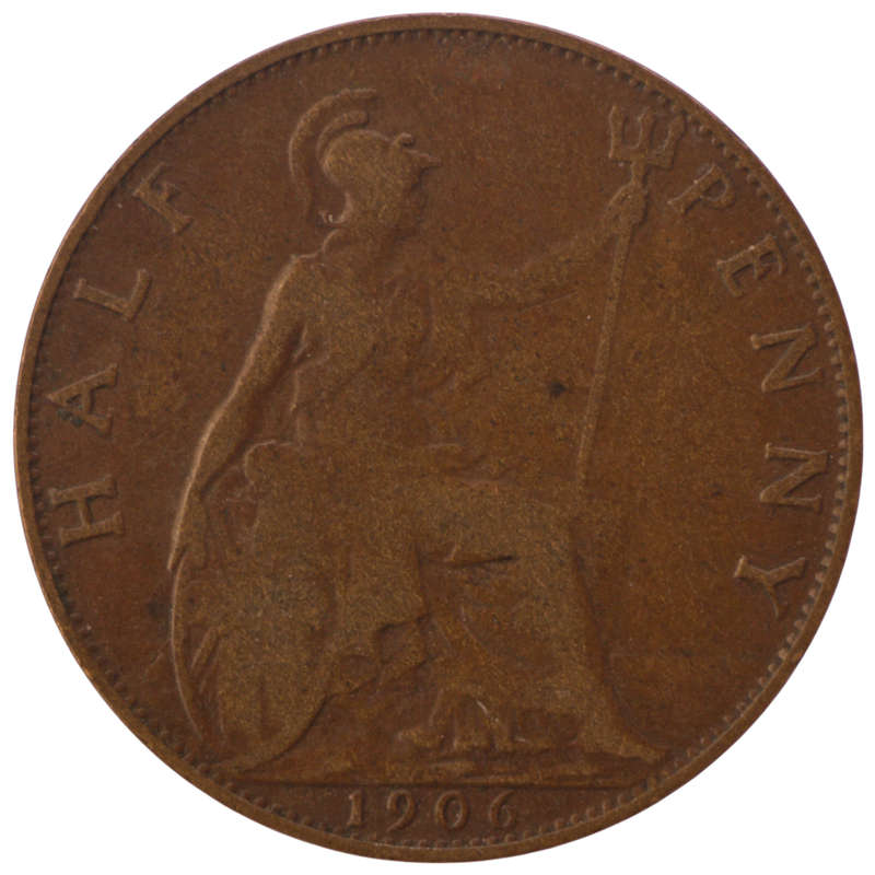 1906 Great Britain Half Penny KM#793