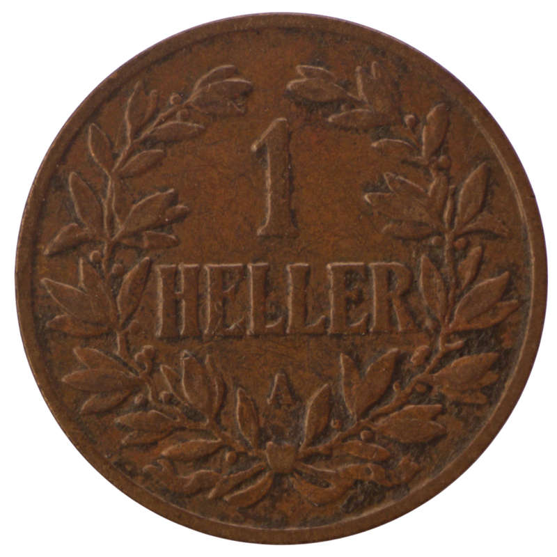 1905-A German East Africa 1 Heller KM#7