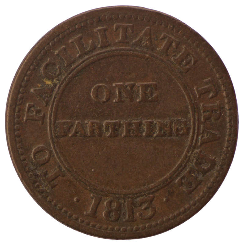 1813 United Kingdom Worcestershire - Worcester / J. Knapp Jnr, Copper 1 Farthing (Merchant Token)