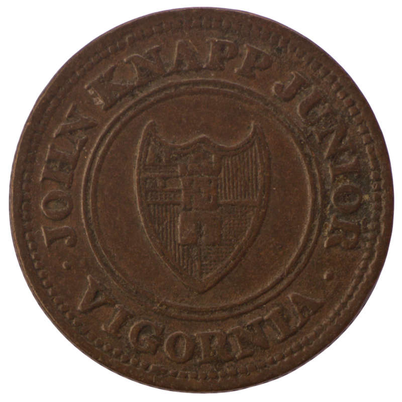 1813 United Kingdom Worcestershire - Worcester / J. Knapp Jnr, Copper 1 Farthing (Merchant Token)