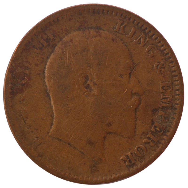 1906 India Copper 1/4 Anna KM#501