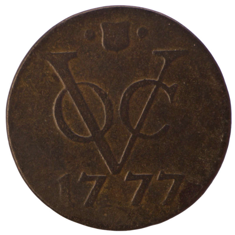 1777 Indonesia Netherlands East Indies United East India Company, mintmark: shield between dots VOC