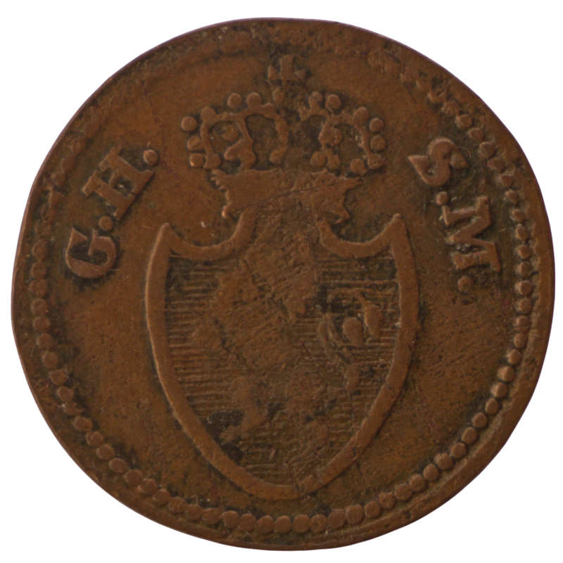 1819 Grand Duchy of Hesse-Darmstadt (German States) 1 Pfenning KM#280