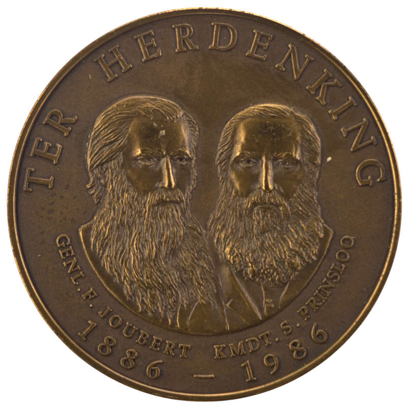 1986 Centenary of the "Arc van die Nederduitsch Hervormde Kerk" Bronze Medallion in box with Cert Th