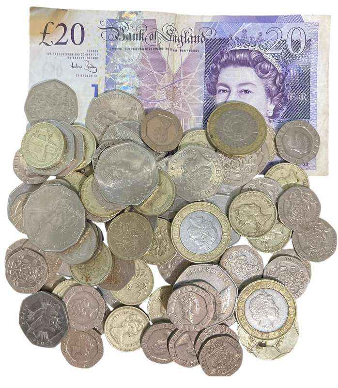 £45 Great Britain Pounds [Face Value R1078] 20 Pence and up