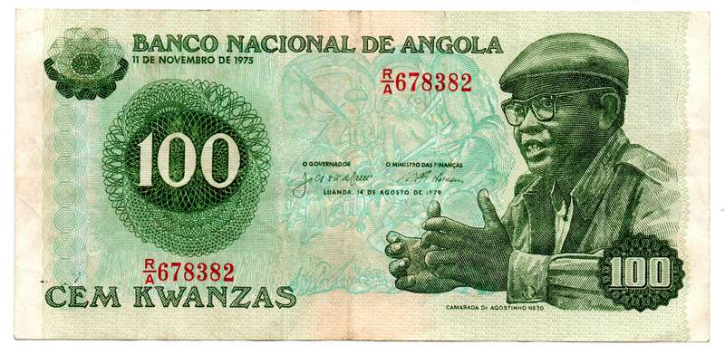 1976 Angola 100 Kwanzas Pick#111a