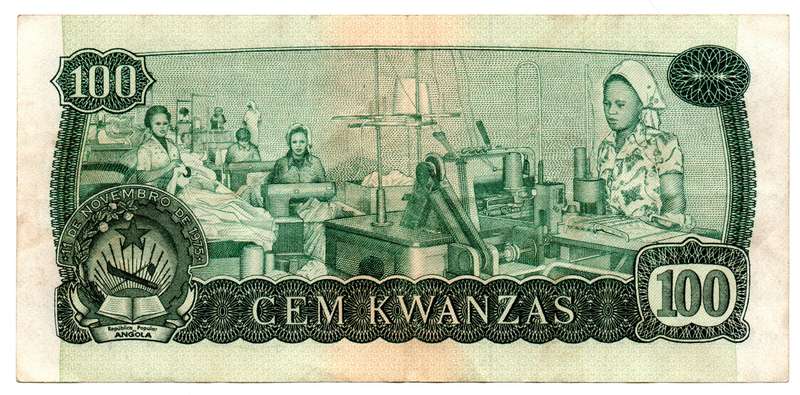 1976 Angola 100 Kwanzas Pick#111a