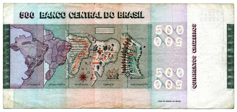1979 Brazil 500 Cruzeiros Pick#196Ab