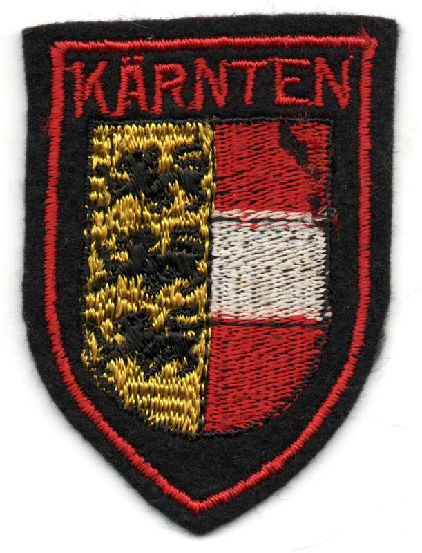 Austria Karnten Coat of Arms, Material Patch 52mm x 72mm