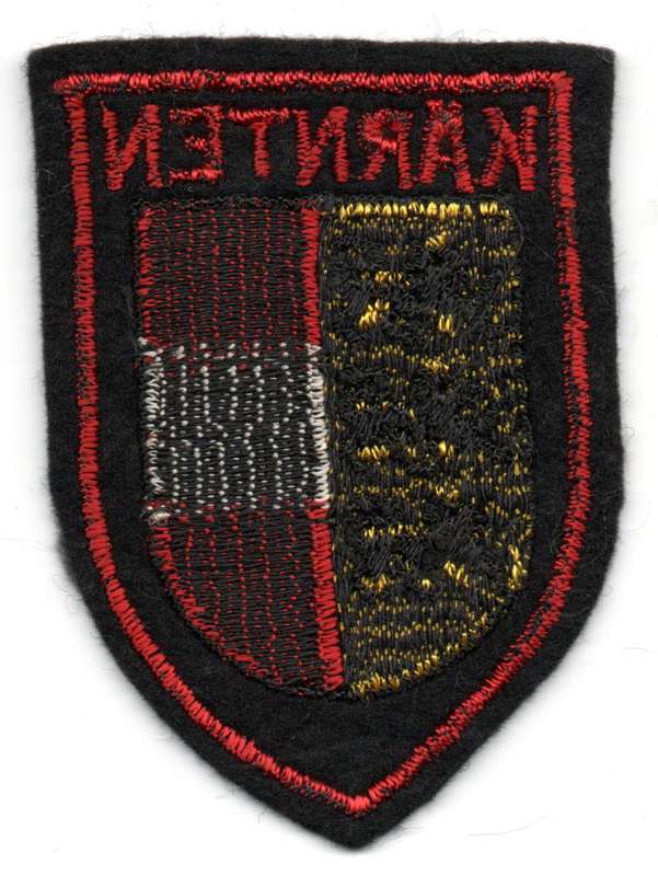 Austria Karnten Coat of Arms, Material Patch 52mm x 72mm