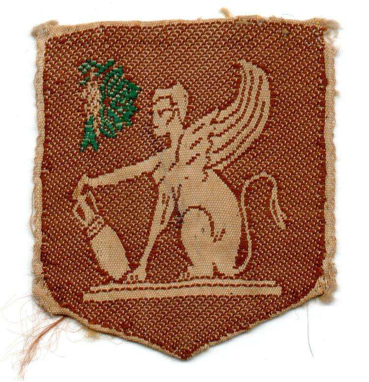 1950s Sphinx Cloth Patch 38x43mm