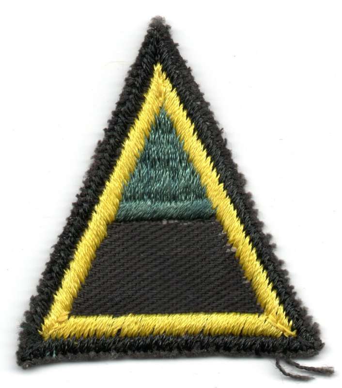 South African Infantry, A Coy Insignia, Cloth Patch 50mm x 53mm