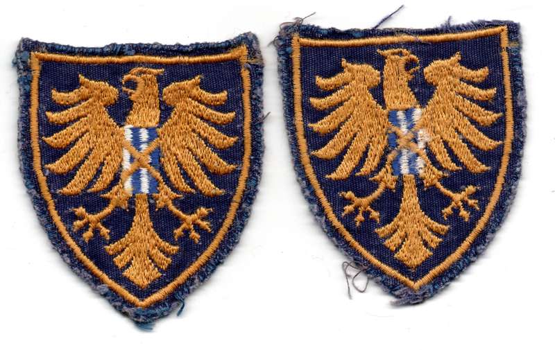 Pair of South Africa State President Guard Cloth Flashes 60mm x 67mm