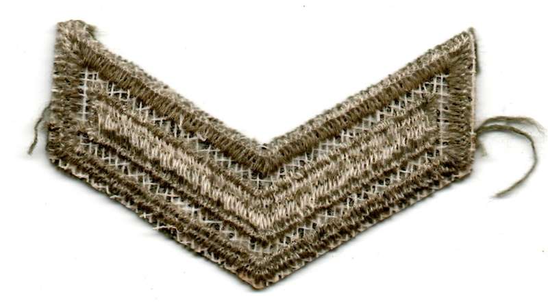 Canada Royal Canadian Armed Forces NCO or Officer (1 Chevron) Material Rank Patch 20mm x 58mm