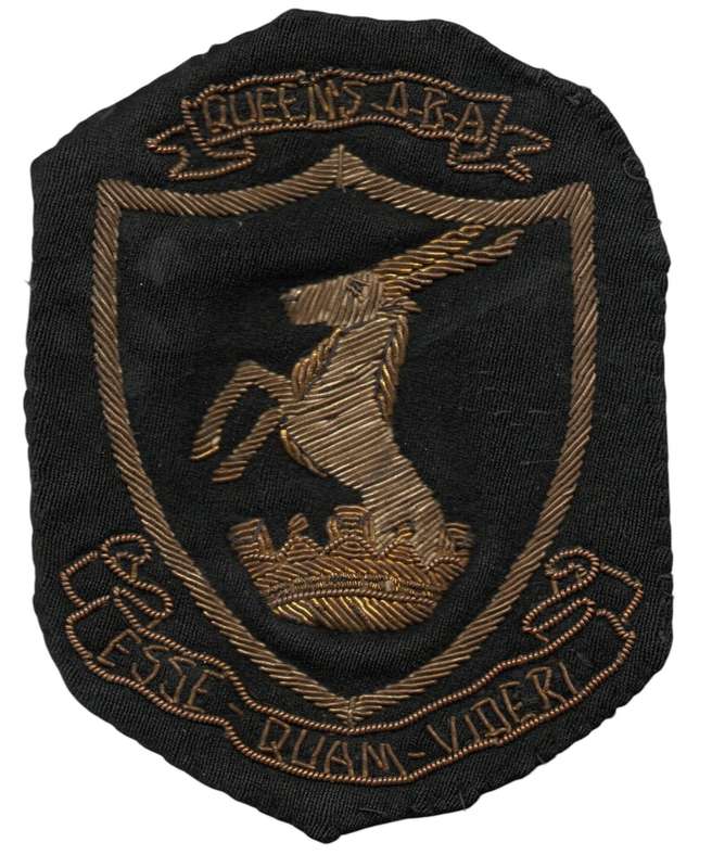 Suspected Namibian (South West Africa) Bullion-Wire Oryx (Gemsbok) Crest Badge/patch Queens Area